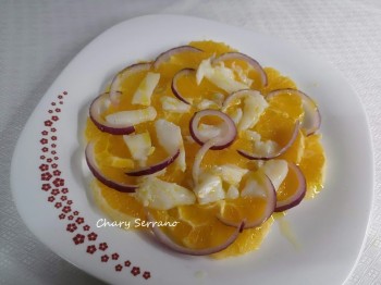 PICADILLO DE BACALAO Y NARANJAS