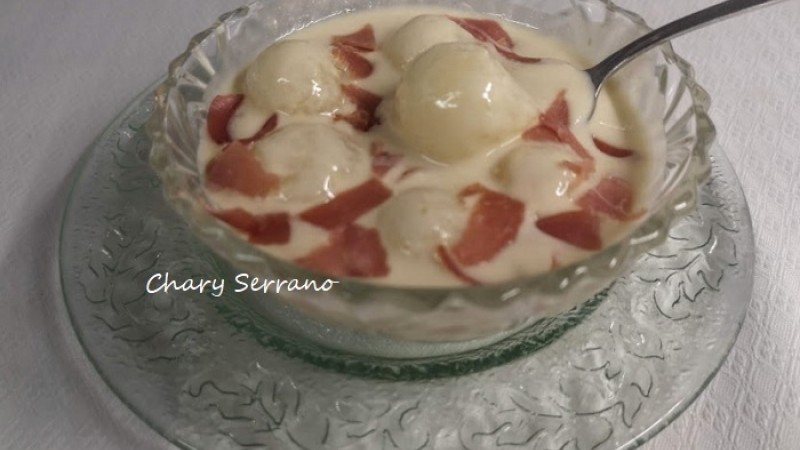 CREMA FRÍA DE MELÓN, agridulce