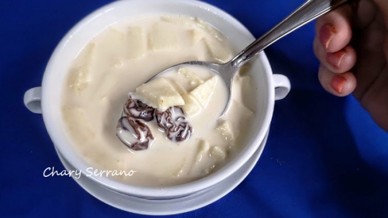 CREMA FRIA DE MANZANAS Y PASAS. Receta premiada en Canal cocina