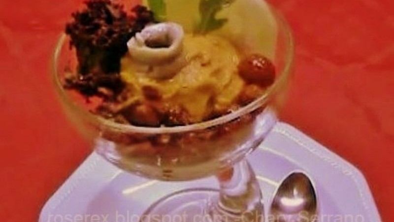 COPA DE PEPINO Y HELADO DE SALMOREJO CORDOBÉS