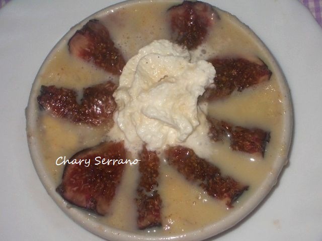 Natillas con higos al moscatel