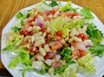 ENSALADA VEGANA DE ALUBIAS