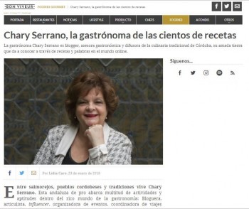 Entrevista en la Revista Gastronómica Bon Viveur