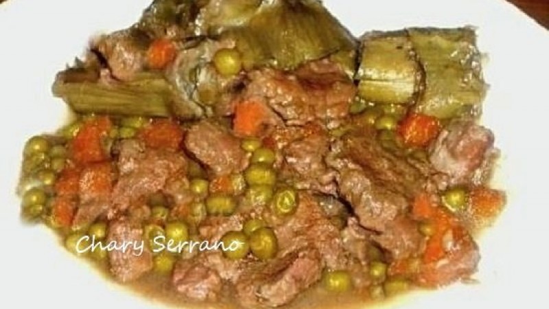 ESTOFADO DE MORCILLO DE TERNERA A LA JARDINERA