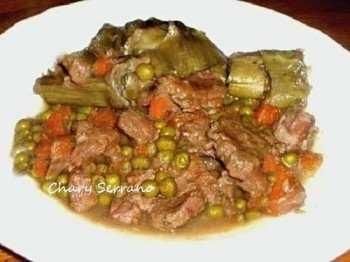 ESTOFADO DE MORCILLO DE TERNERA A LA JARDINERA