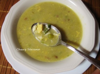 CREMA DE ESPÁRRAGOS CON JAMÓN