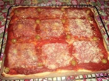 PIZZA DE YORK Y QUESO