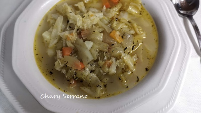 SOPA DE COL Y CALABAZA