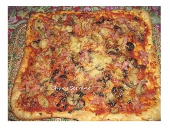 PIZZAS GIGANTES 2 SABORES (2 recetas)