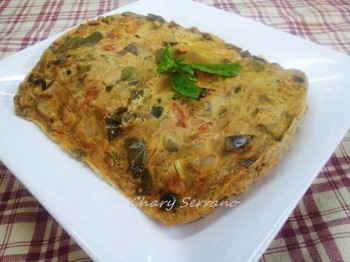 PASTEL DE HORTALIZAS Y JAMÓN SERRANO