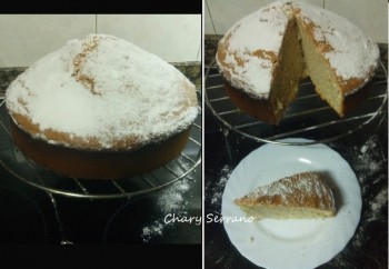 BIZCOCHO SUPER ESPONJOSO CON 4 INGREDIENTES