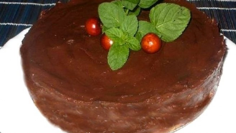 TARTA RAPIDÍSIMA DE CHOCOLATE Y GALLETAS sin azúcar