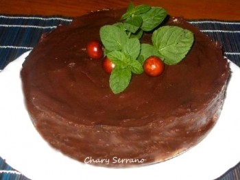 TARTA RAPIDÍSIMA DE CHOCOLATE Y GALLETAS sin azúcar