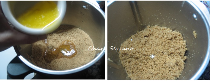 Base de galletas del Pastel 