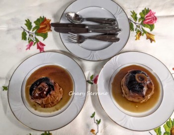 MANZANAS ASADAS CON VINO PX Y  ESPECIAS