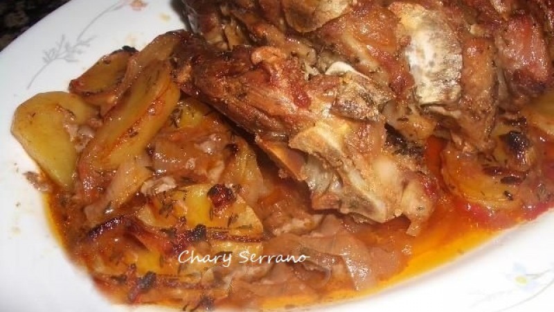 PALETILLA DE CORDERO ASADA CON ALI-OLI