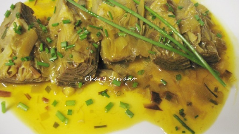 PREMIO EN CANAL COCINA:  ALCACHOFAS AL VINO BLANCO
