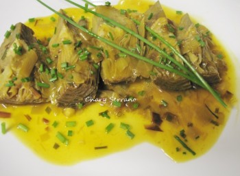 PREMIO EN CANAL COCINA:  ALCACHOFAS AL VINO BLANCO