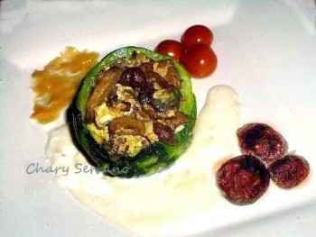 CESTITAS DE CALABACÍN CON REVUELTO DE SETAS