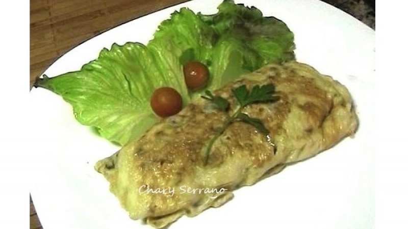 TORTILLA DE TOMATITOS SECOS Y QUESO