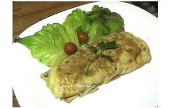 TORTILLA DE TOMATITOS SECOS Y QUESO