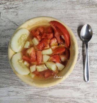 Gazpacho de jeringuilla de Santaella