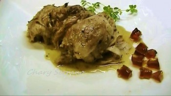 CODILLOS AL VINO OLOROSO, ESPECIAS Y GELATINA DE VINO