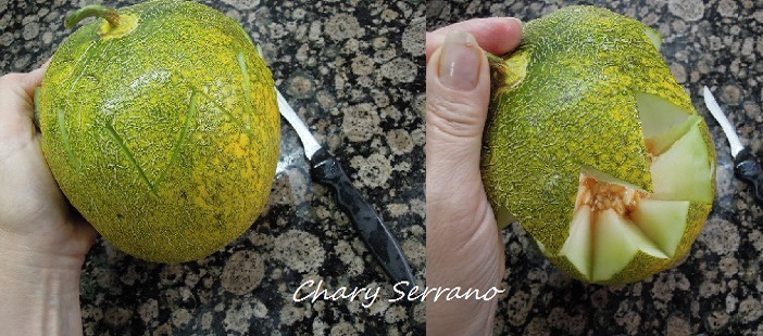 Melón relleno