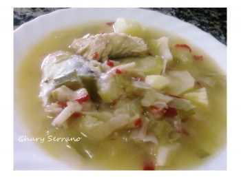 GUISO DE BACALAO CON PUERROS Y PATATAS