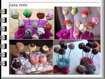 CAKES POPS DE CHOCOLATE Y DE QUESO