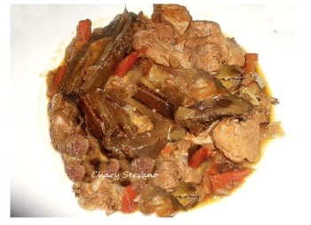 ESTOFADO DE CERDO CON ALCACHOFAS