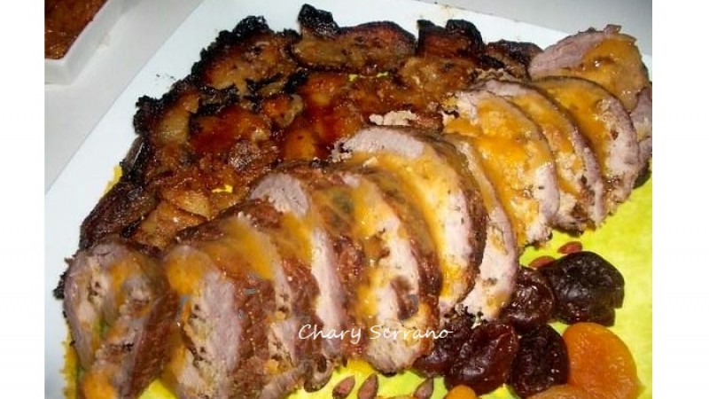 ALETA DE TERNERA RELLENA, CON SABORES DE NAVIDAD