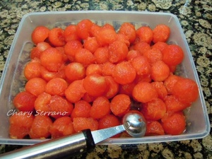 POSTRE DE MELÓN, SANDÍA Y YOGUR, LIGHT