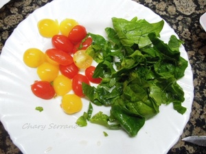 QUICHE DE BRÓCOLI, JAMÓN Y TOMATITOS