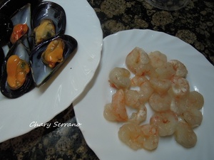 MEJILLONES TIGRE, CON GAMBAS