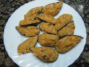 MEJILLONES TIGRE, CON GAMBAS
