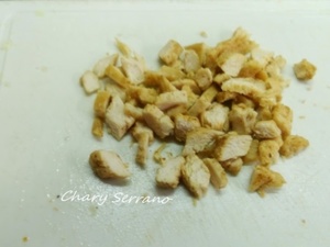 GARBANZOS SALTEADOS CON CALABACÍN, POLLO Y CURRY