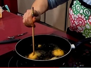 BUÑUELOS DE CALABAZA, en el plató de PTV