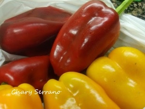 ENSALADA DE RABANITOS, PIMIENTOS Y CANGREJO