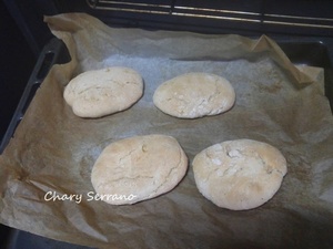 BOLLITOS DE PAN PLANO CON SEMILLAS