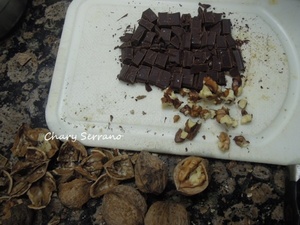 BIZCOCHO DE CALABAZA, NUECES Y CHOCOLATE