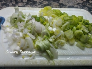 ACELGAS, CEBOLLITA FRESCA Y HUEVO