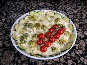 Pastel salado de brócoli y calabacín