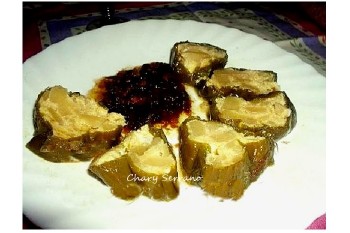 PIMIENTOS VERDES RELLENOS DE TORTILLA AL PEDRO XIMENEZ