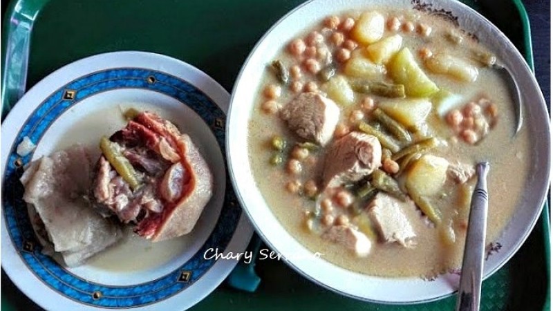 Cocido de garbanzos tradicional cordobés
