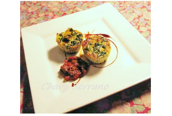 Flanes de verduras al Pedro Ximenez