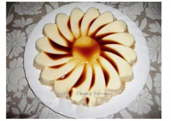 FLAN DE LECHE Y GALLETAS, SIN AZÚCAR