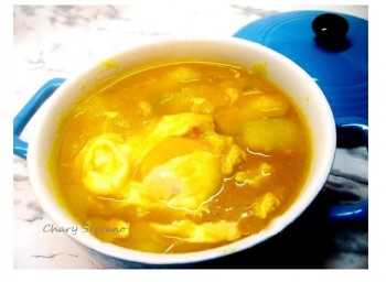 PATATAS GUISADAS CON BACALAO Y HUEVO