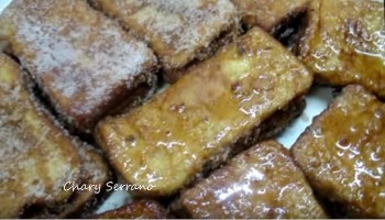 TORRIJAS RELLENAS DE FLAN Y CARAMELO