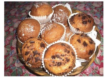 MAGDALENAS DE NATA, TRADICIONALES  Y CON CHOCOLATE